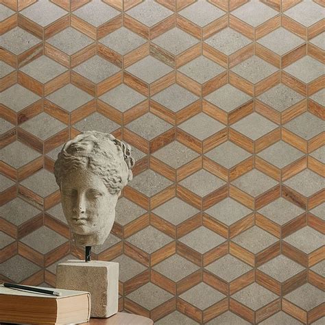 Eternal Diamond Oak Matte Porcelain Wood Look Mosaic Tile In 2022