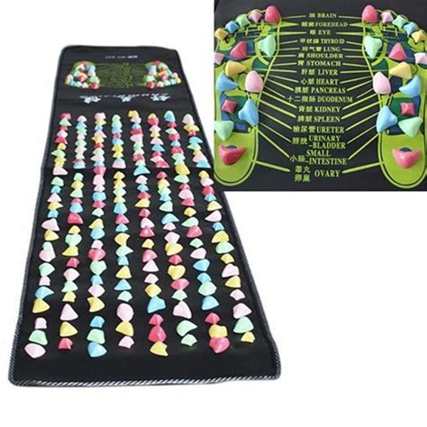 1pcs 170cm X35cm Walk Stone Foot Massage Mat Reflexology Walk Cobblestone Pain Relief Foot