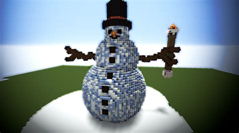 Mega Winter Snowman Build Minecraft Map
