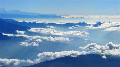 2560x1440 Resolution Sky Clouds Mountains 1440p Resolution Wallpaper