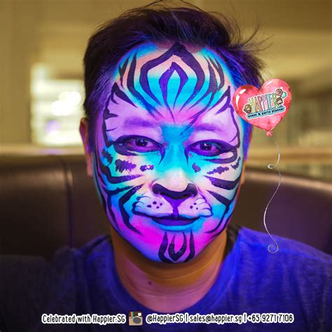 Glow In The Dark Uv Face And Body Painting Happier Singapore