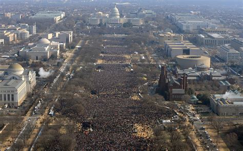 Photos The Crowd At Donald Trumps Inauguration Vs Barack Obamas Vox