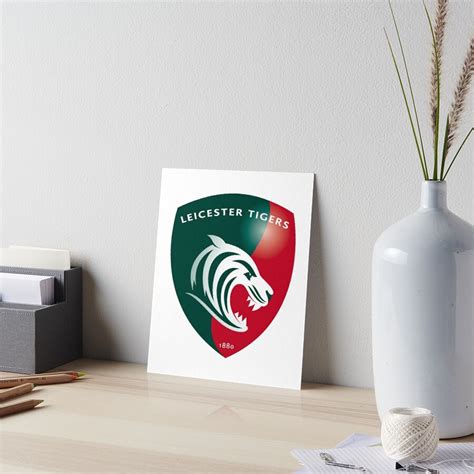 Leicester Tigers Rugby Logo Art Board Print By Andrewshop80 Redbubble