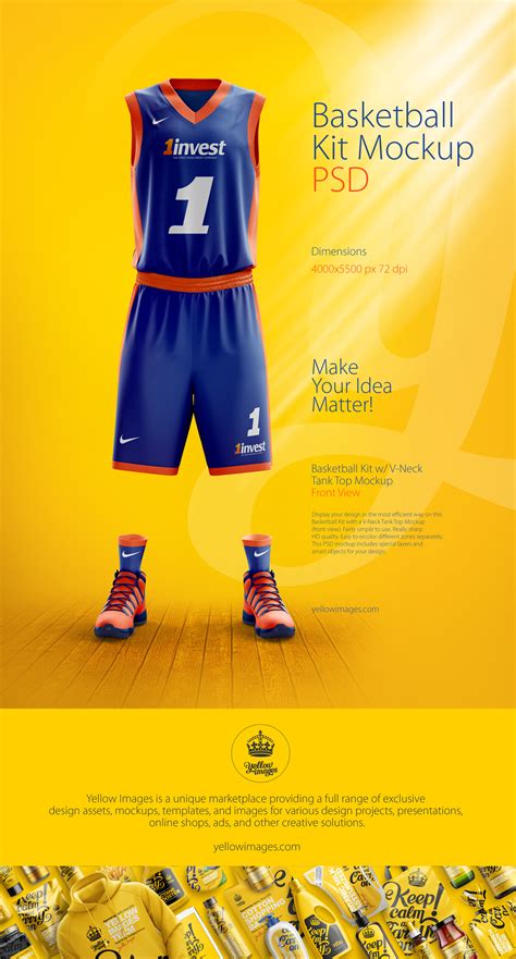 Basketball Kit Mockup Psd Behance