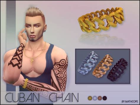 Sims Studio Cuban Chain By Mathcope • Sims 4 Downloads