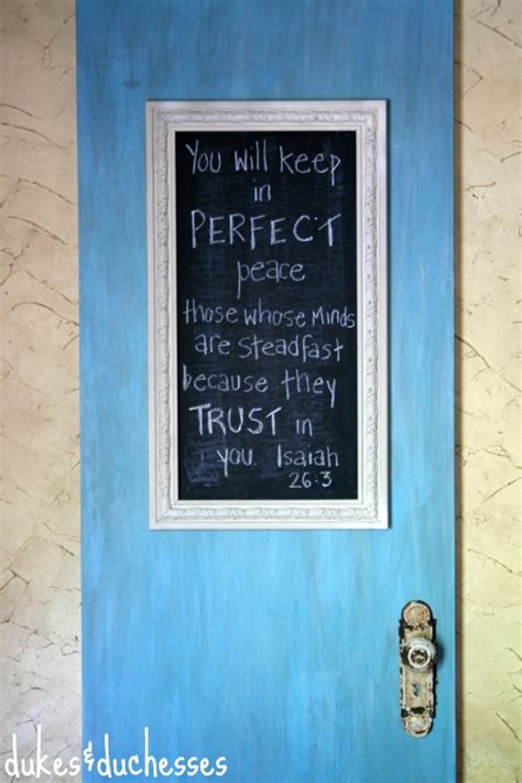 Painted Chalkboard Door Dukes And Duchesses