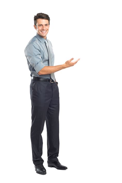 Smiling Business Man Standing Png Image Png Mart