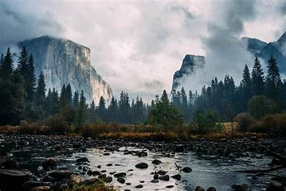 Yosemite Rain Park National Lightning Before Fired