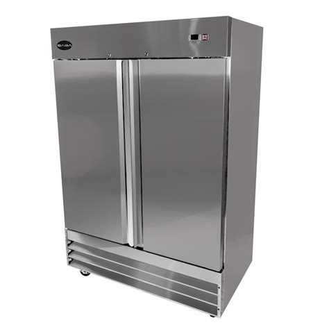 Saba 47 Cu Ft Commercial Refrigerator 2 Stainless Steel Door Reach In