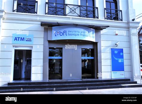 Bfl Bank Banque Franco Lao Vientiane Laos Stock Photo Alamy