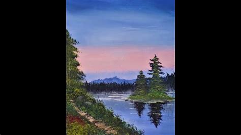 Bob Ross Acrylic Painting Tutorial Easy Home Decor