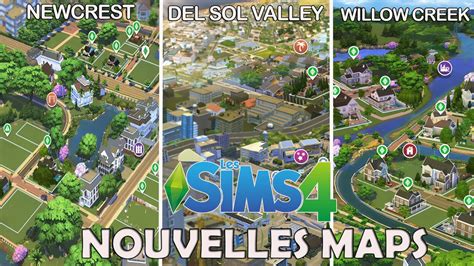 Nouvelles Maps Pour Les Mondes Sims 4 Newcrest Del Sol Valley