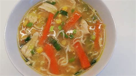 Easy Chinese Chicken Noodles Soup Youtube