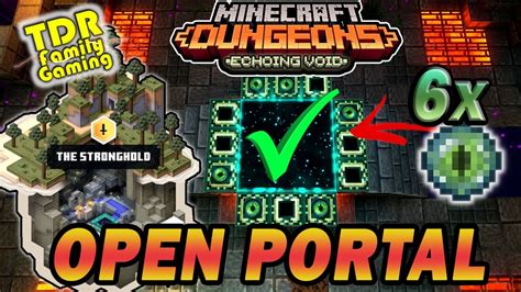 Activating The End Portal Stronghold Echoing Void Dlc Minecraft