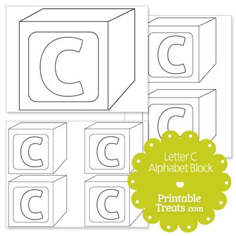 Printable Letter C Alphabet Block Template Printable Letters