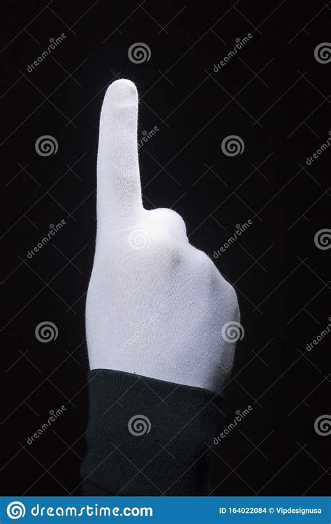 Index Finger Raised Stock Photo Image Of Background 164022084