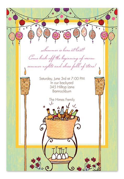 Here are the most important things to think about before deciding on having a backyard wedding, take a good look at the yard and determine how. Backyard Wine Party - Party Invitations by Invitation ...