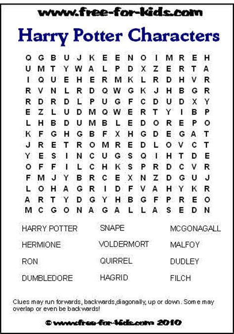 Printable Word Search Puzzles Free For