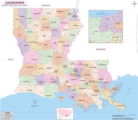 Zip Code Map For Louisiana Amabel Marianne