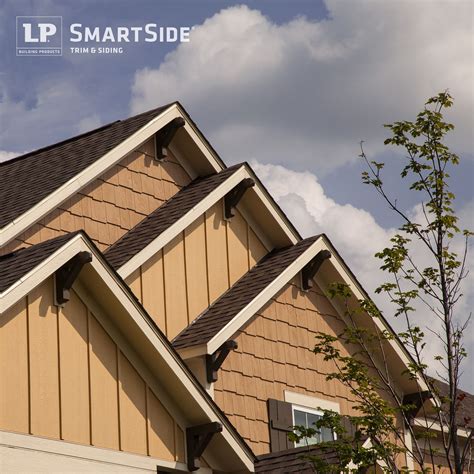 A Staggering Of Lp Smartside Cedar Shakes And Panel Siding Creates A