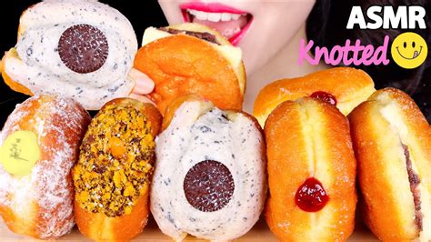 Asmr The Most Popular Korean Donuts 2nd🍩 Nutella Oreo Donuts Knotted Dount Mukbang Eating