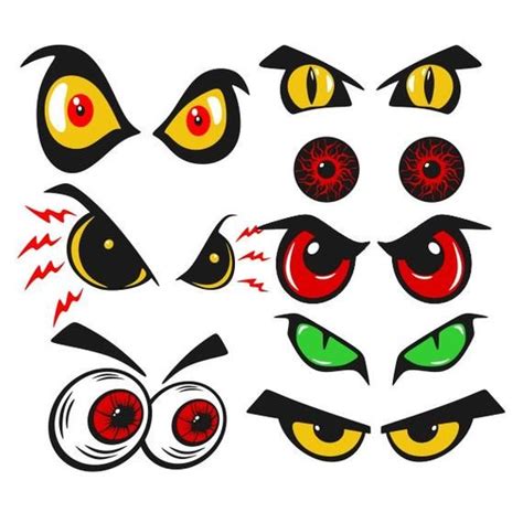 Cartoon Halloween Eyes Cuttable Design Png Dxf Svg And Eps File