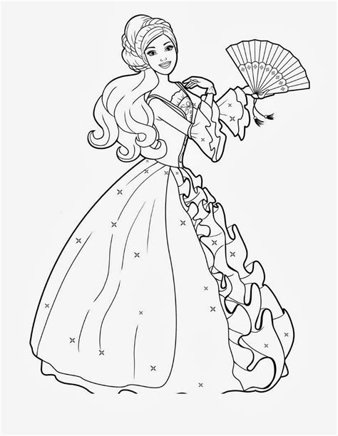 Coloriage Gratuit à Imprimer De Barbie 30000 Collections De Pages