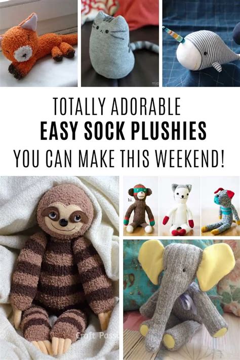 Diy Sock Plushies Youll Want To Make This Weekend