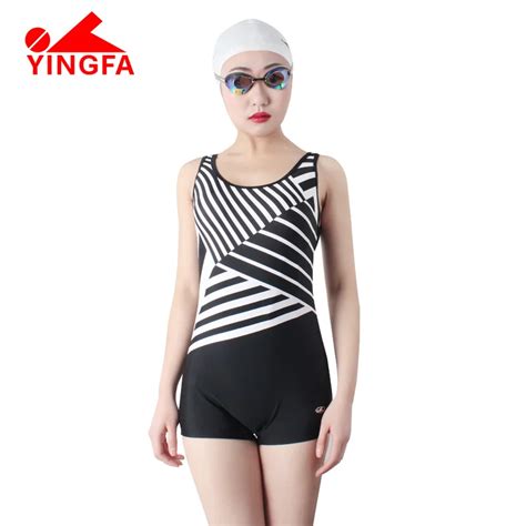 yingfa fina 2018 one piece swimsuit professional swimwear women sport girls swimwear striped