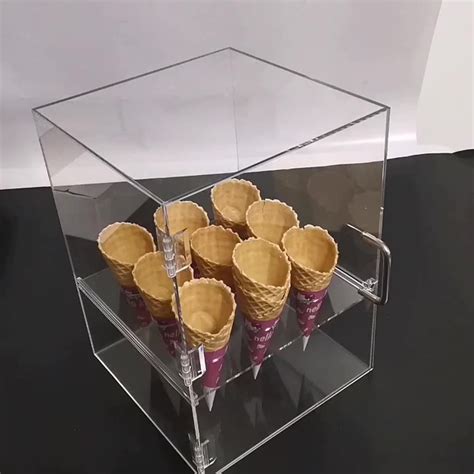 Acrylic Ice Cream Cone Display Stand Holderドア Buy アイスクリームコーンホルダー アイスクリームコーンディスプレイ アクリルディスプレイ