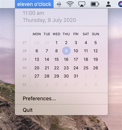 Power Up The Date And Time In The Macos Menu Bar The Mac Security Blog