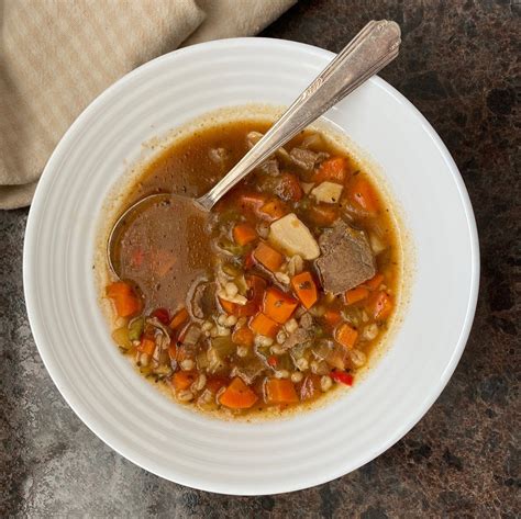 recette de soupe à l orge et au bœuf les Épices de marie michèle