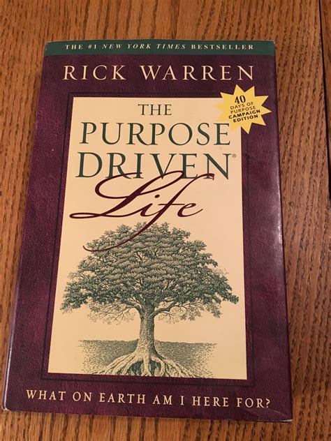 The Purpose Driven Life By Rick Warren Hardback With Dust Jacket