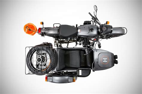 Ural Air Le A Sidecar Motorcycle Equipped With A Scouting Drone