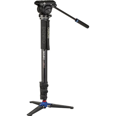 Benro A48fd Aluminum Monopod With 3 Leg Base And S4pro A48fds4pro