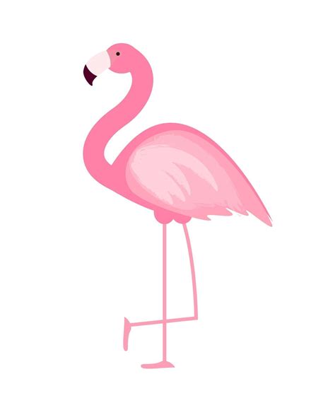 Cute Pink Flamingo Icon Vector Illustration 2472813 Vector Art At Vecteezy