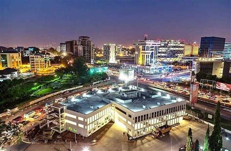 Accra Ghana At Night Most Peaceful Countries Accra Ghana Tourism