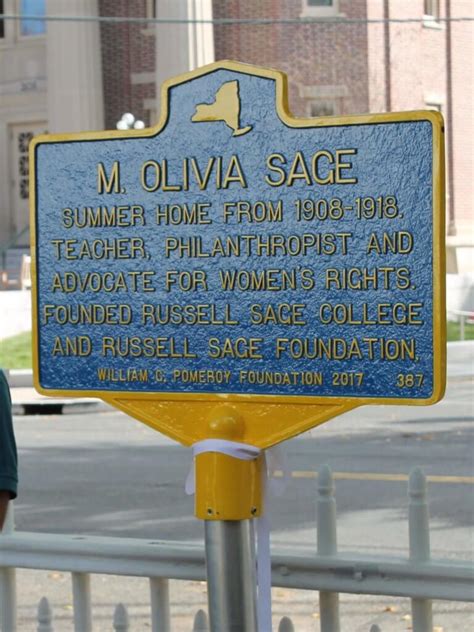 M Olivia Sage William G Pomeroy Foundation