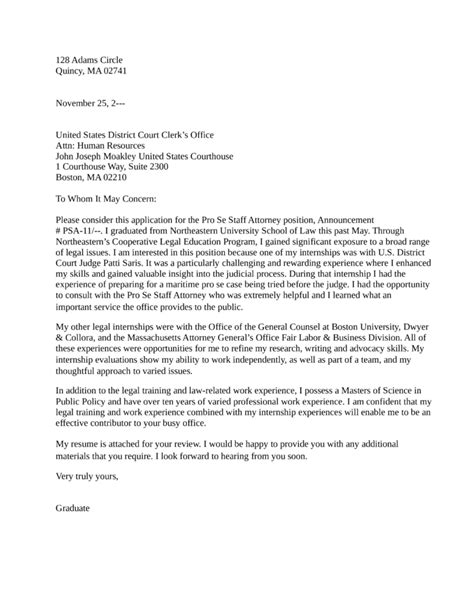 Your cover letter is your first writing sample. Sample Cover Letter For District Attorney Internship ...