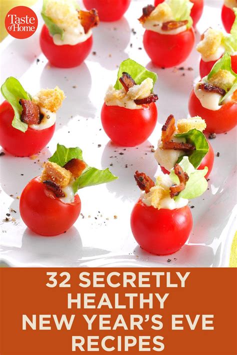 32 Secretly Healthy New Years Eve Recipes New Years Eve Snacks New