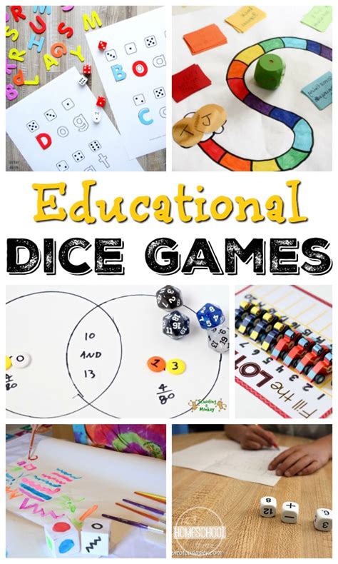 Educational Dice Games For Kids Perfect For National Dice