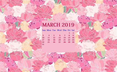 March 2019 Hd Calendar Wallpaper Mac Wallpaper Macbook Wallpaper