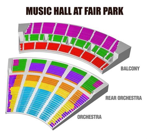Music Hall At Fair Park Seating Chart In 2020 Seating Charts Chart