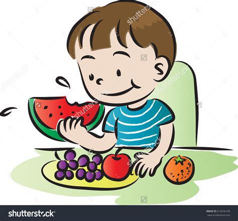 Kid Eating Clipart Free Download On Clipartmag