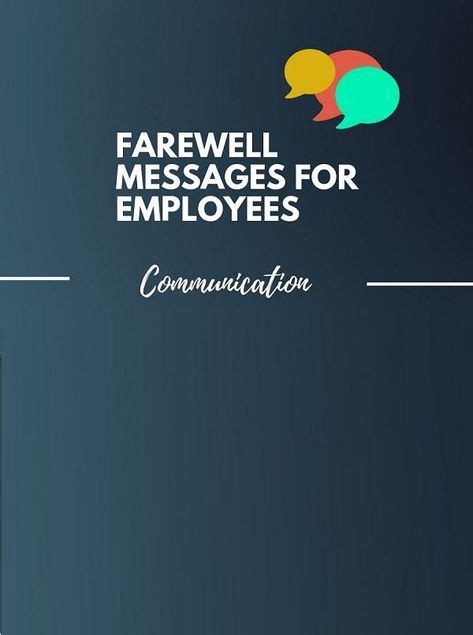 But with the farewell, you are going to acquire a new adventure of life. 29+ Inspirational Farewell Messages for Employees ...