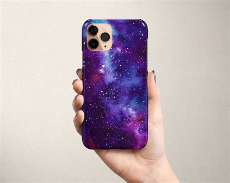 Purple Iphone 11 Pro Case Outer Space Iphone 11 Phone Case Etsy