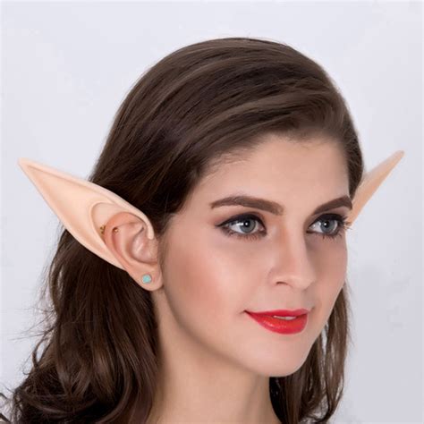 1 Pair Pvc Fairy Pixie Fake Elf Ears Halloween New Party Scary