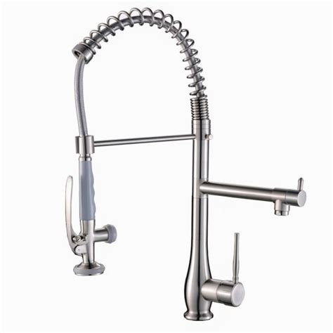 Browse kitchen sink faucets by style, finish, installation type, location and innovation. Shop for FLG Commercial Style Single Handle Pull-Down ...