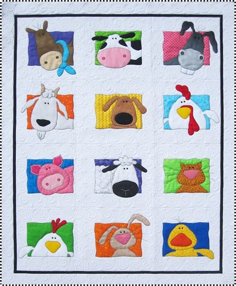 Amy Bradley Designs Animal Whimsy Quilt Pattern Etsy