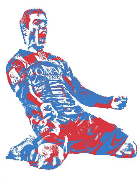 Luis Suarez F C Barcelona Pixel Art 2 Mixed Media By Joe Hamilton